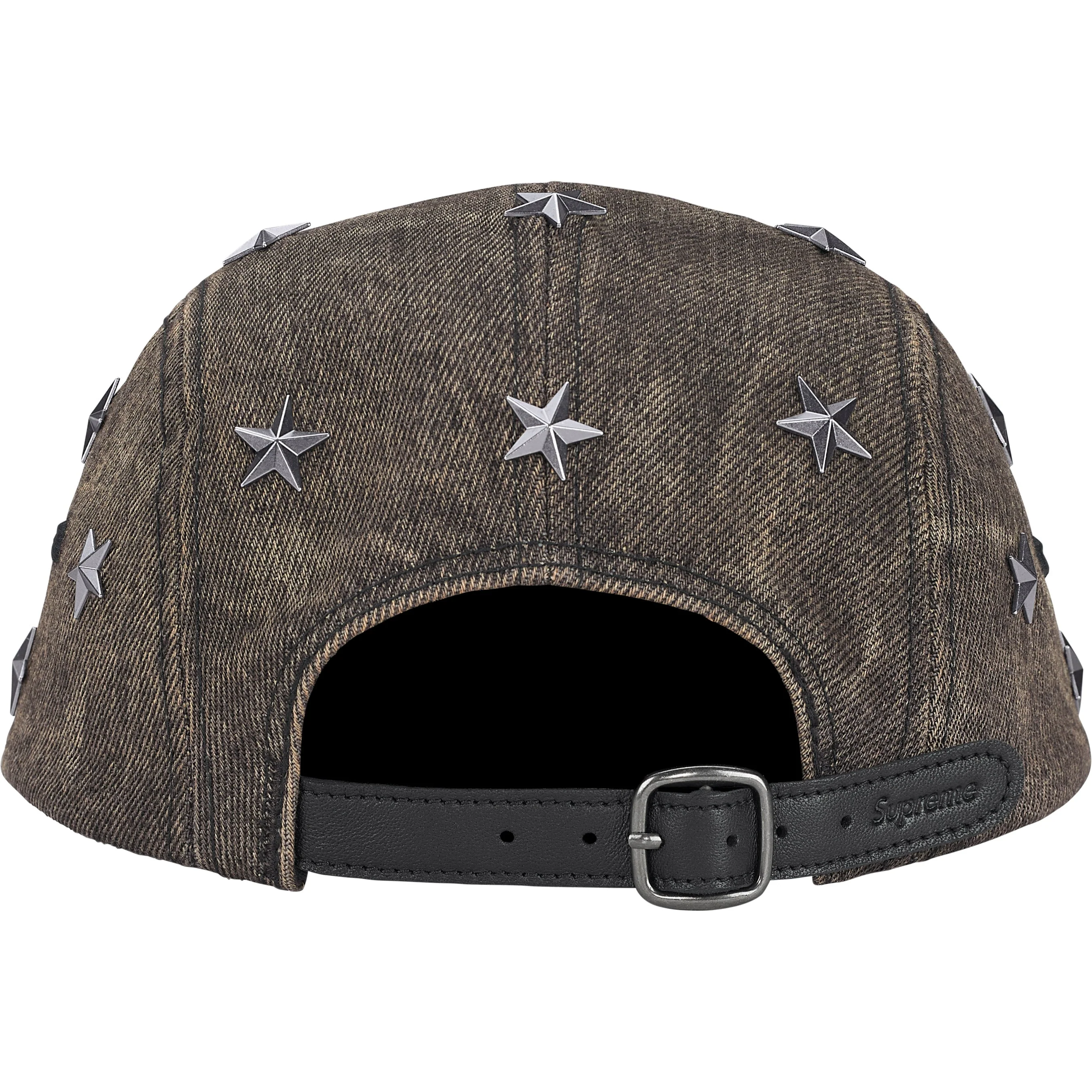 Stars Studded Denim Camp Cap view 5